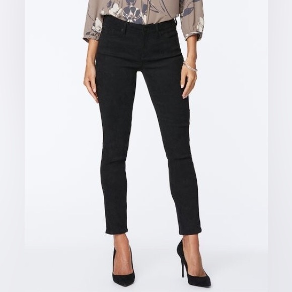 NYDJ Pants - NYDJ Black Suede Alina Skinny Pants